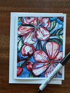 Pink Flowers - Greeting cards