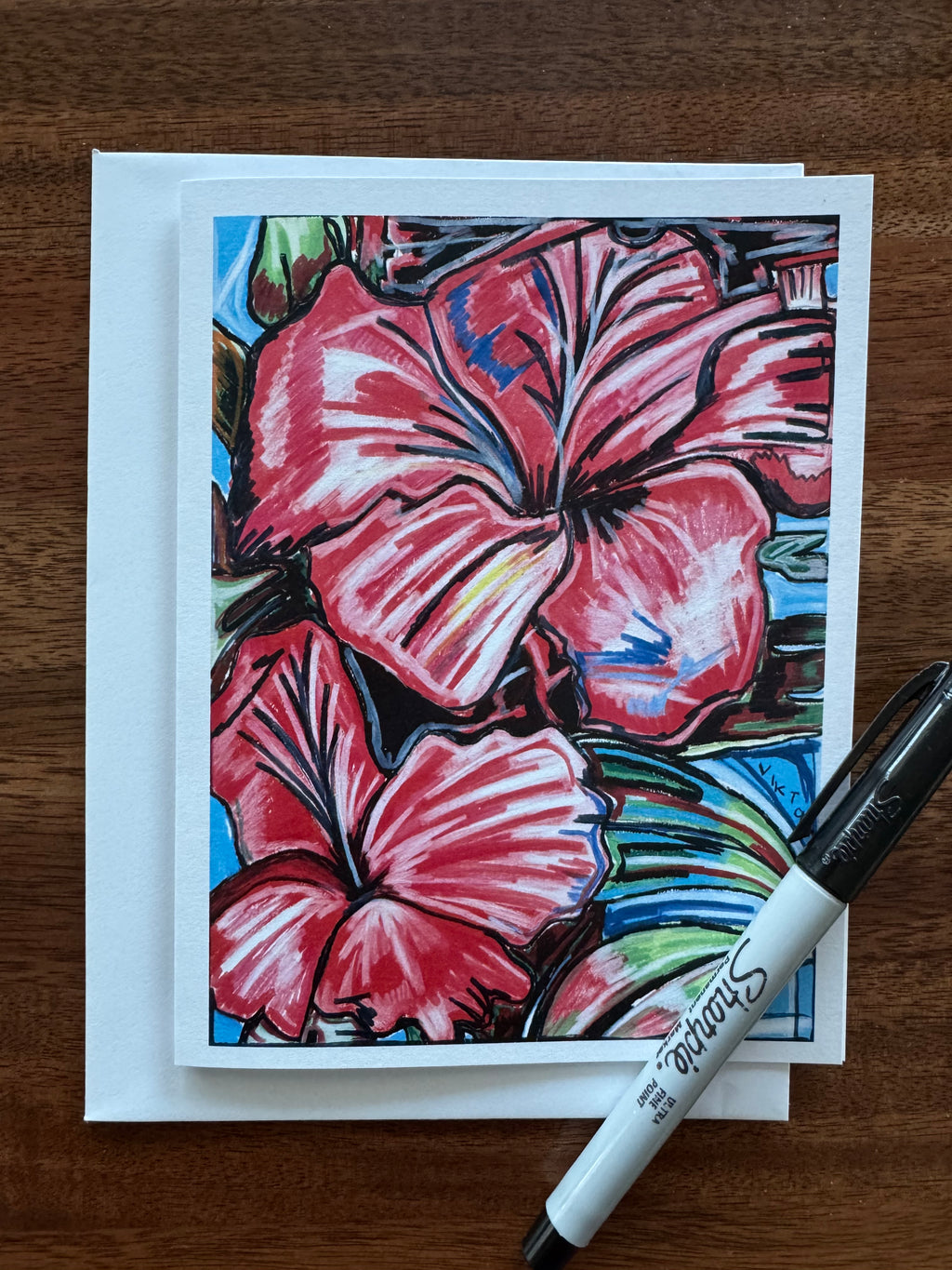 Pink Flowers - Greeting cards