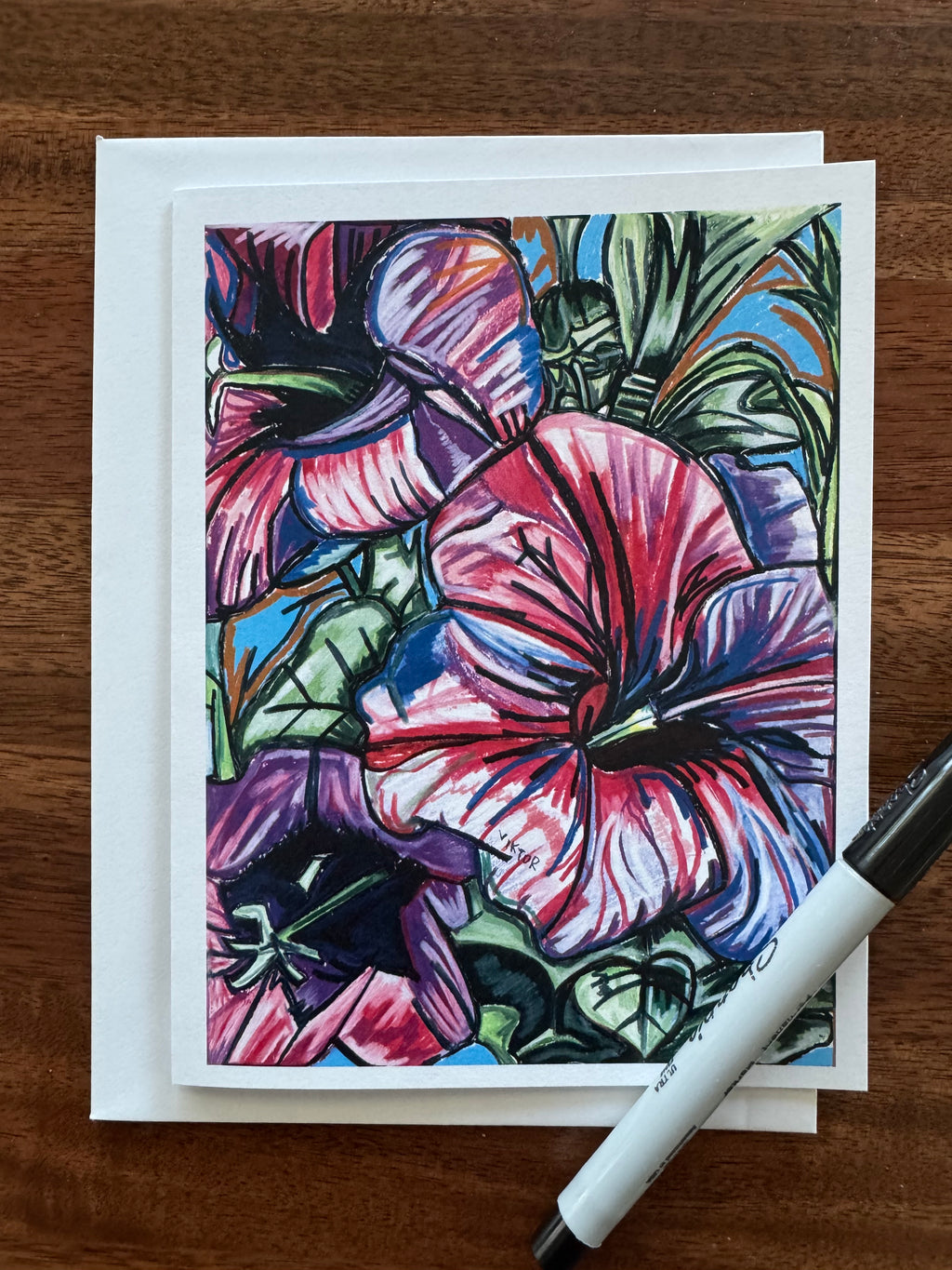 Pink Flowers - Greeting cards