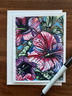 Pink Flowers - Greeting cards