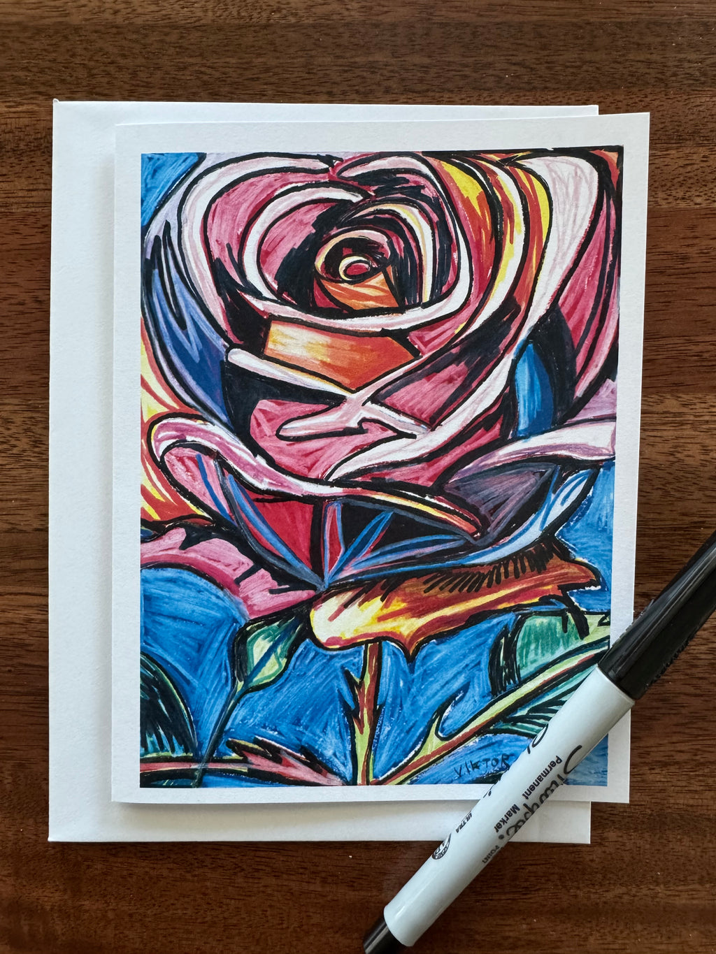 Pink Flowers - Greeting cards