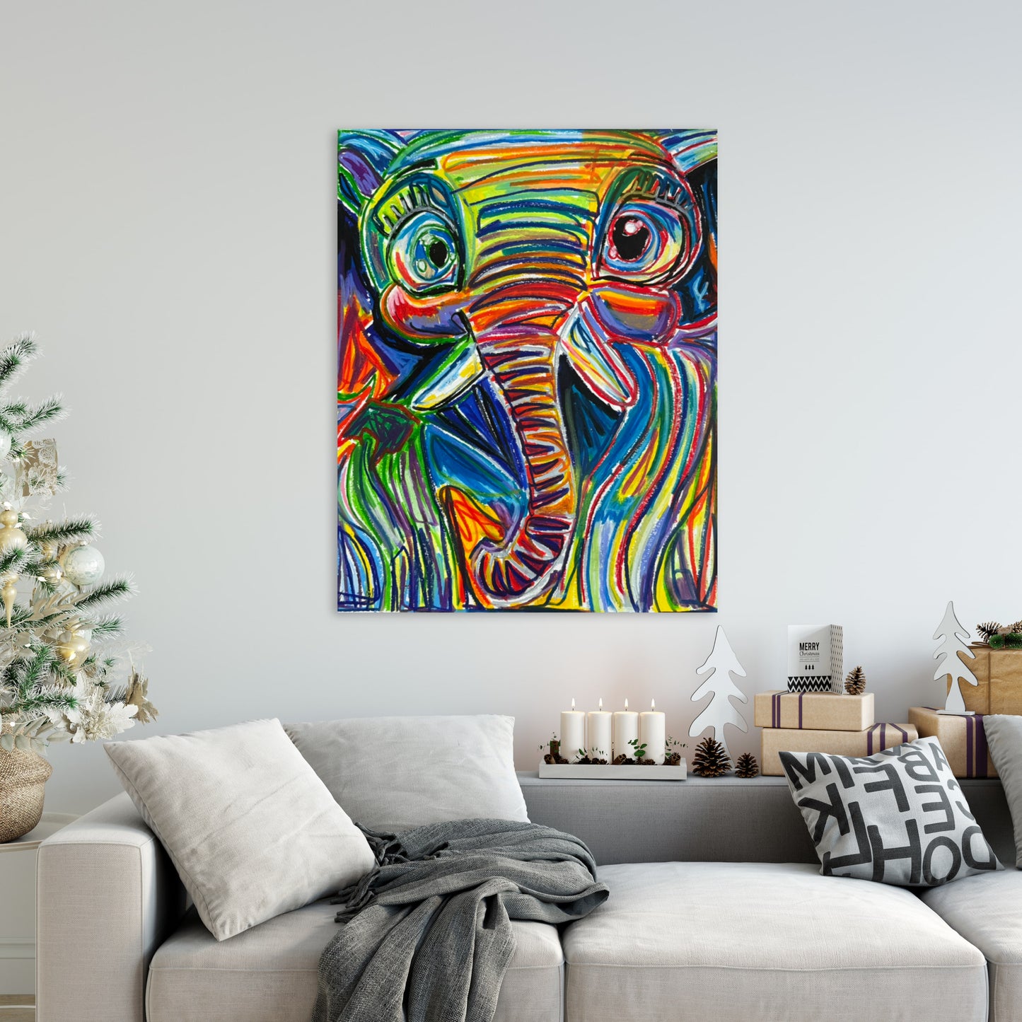 Indigo The Elephant - Art Prints