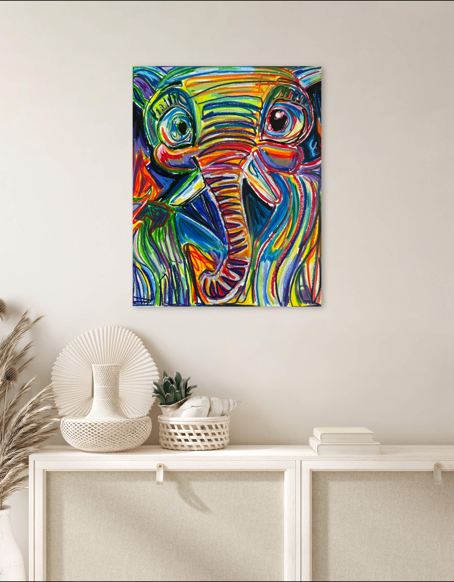 Indigo The Elephant - Art Prints