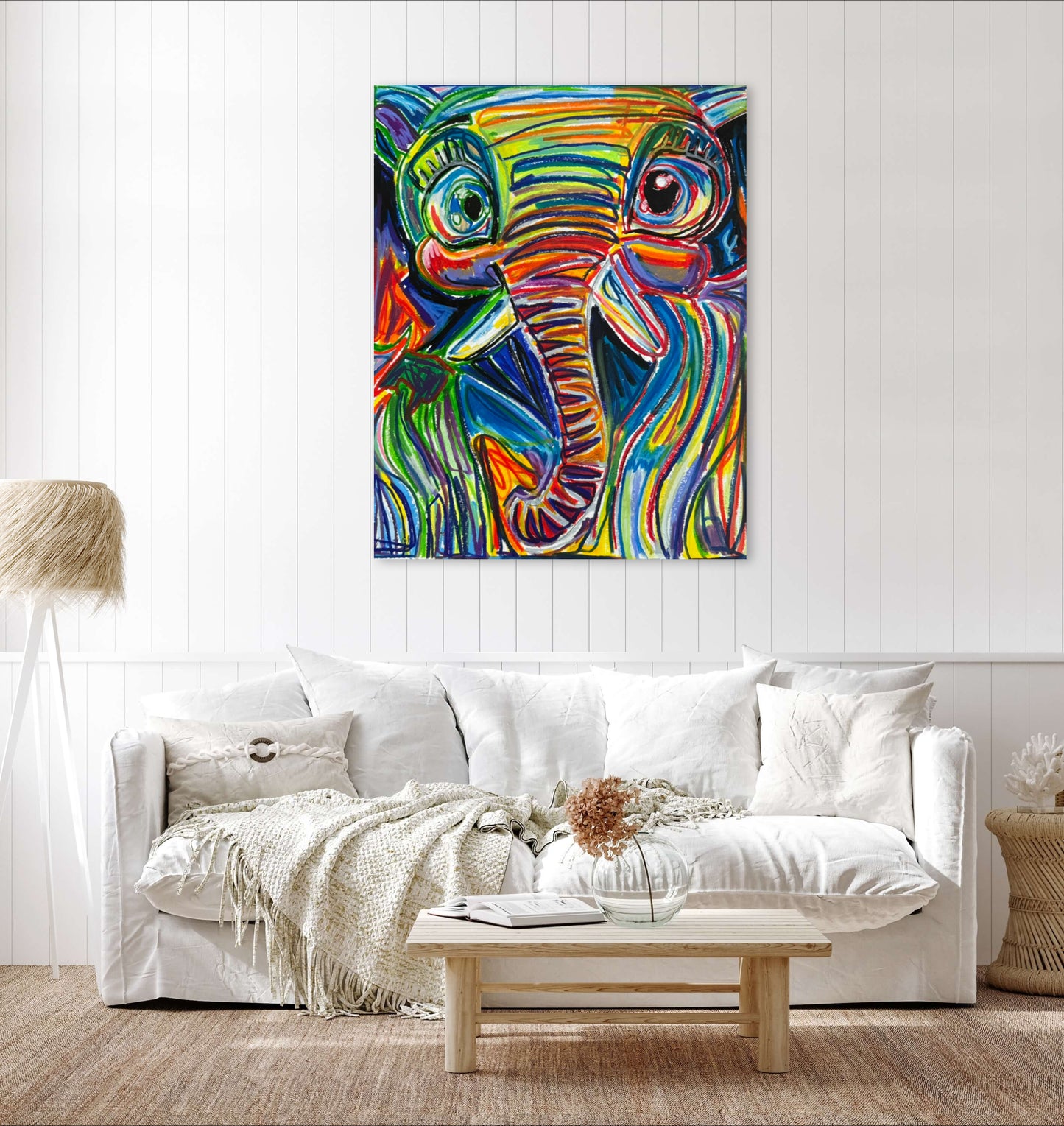 Indigo The Elephant - Art Prints