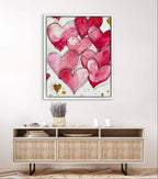 Golden Hearts II - Art Prints