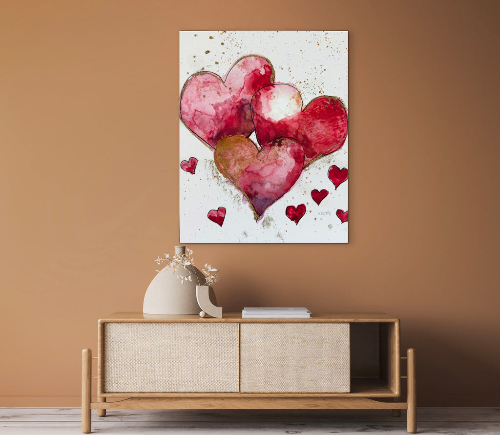 Golden Hearts IV - Art Prints