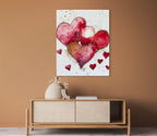 Golden Hearts IV - Art Prints