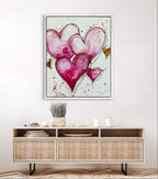 Golden Hearts III - Art Prints