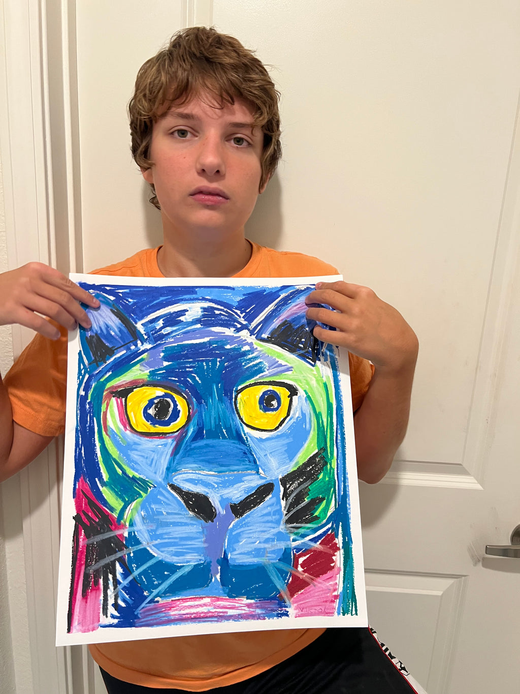 The Blue Puma - ORIGINAL  14x17”
