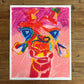 Miss Red Giraffe - ORIGINAL  14x17”