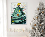 The Christmas Tree Series - Set of 4 Trees in a paper/canvas prints