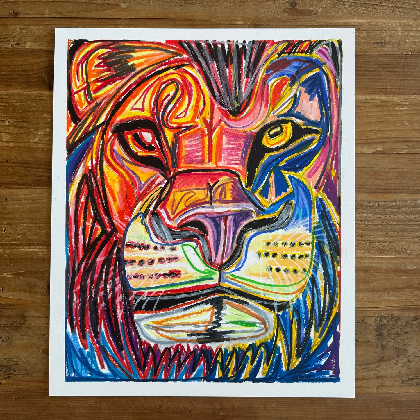 The Lion  - ORIGINAL  14x17”