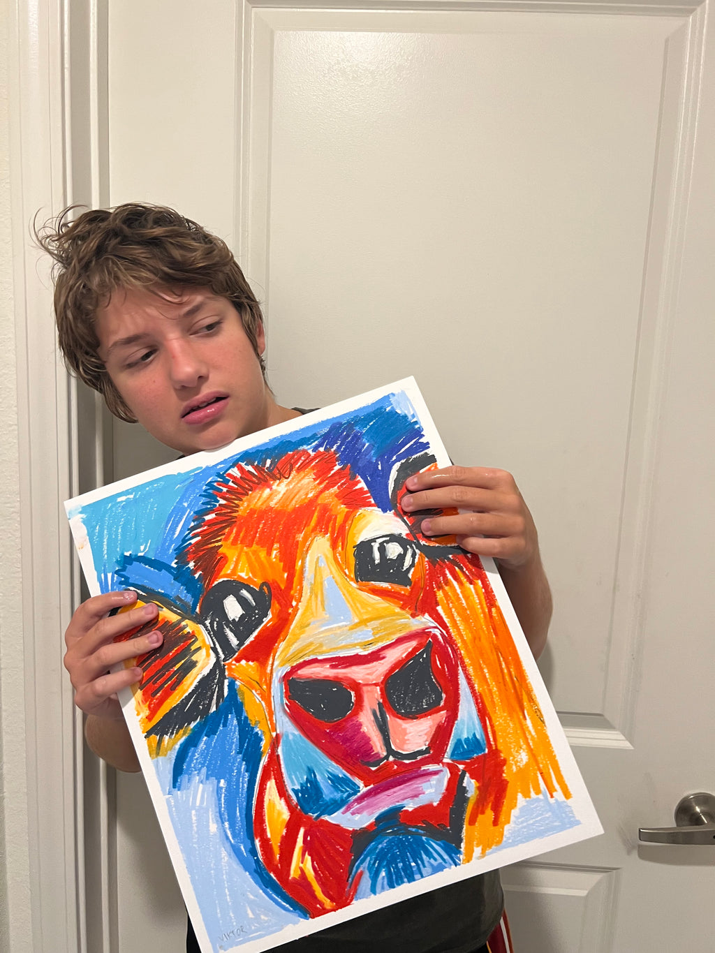 LULU, the Orange Cow - Art Prints