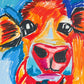 LULU, the Orange Cow - Art Prints