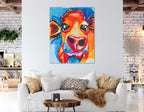 LULU, the Orange Cow - Art Prints