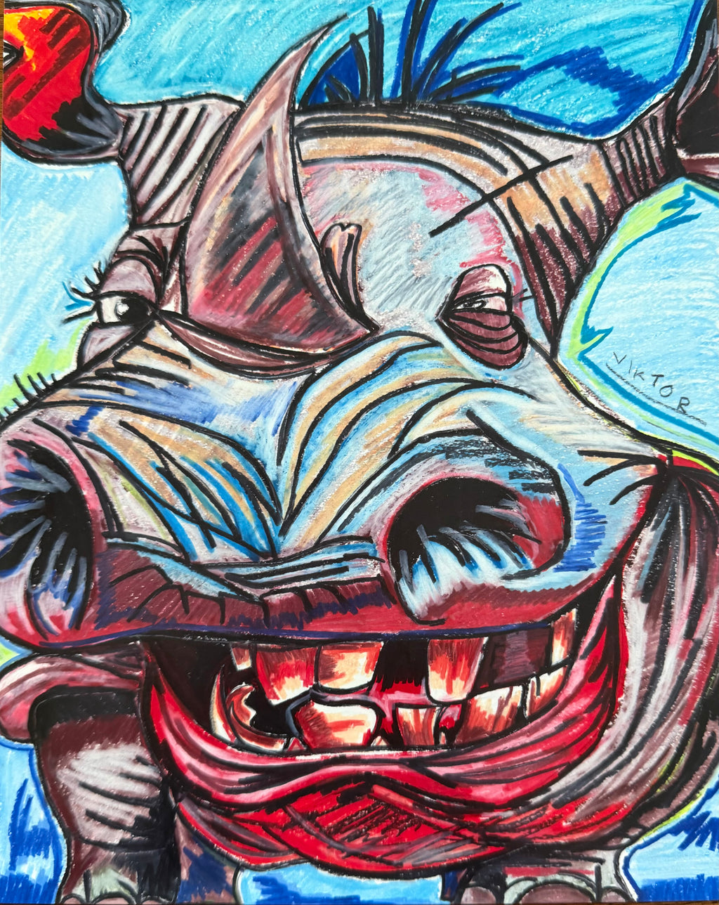 Silly Rhino - Art Prints