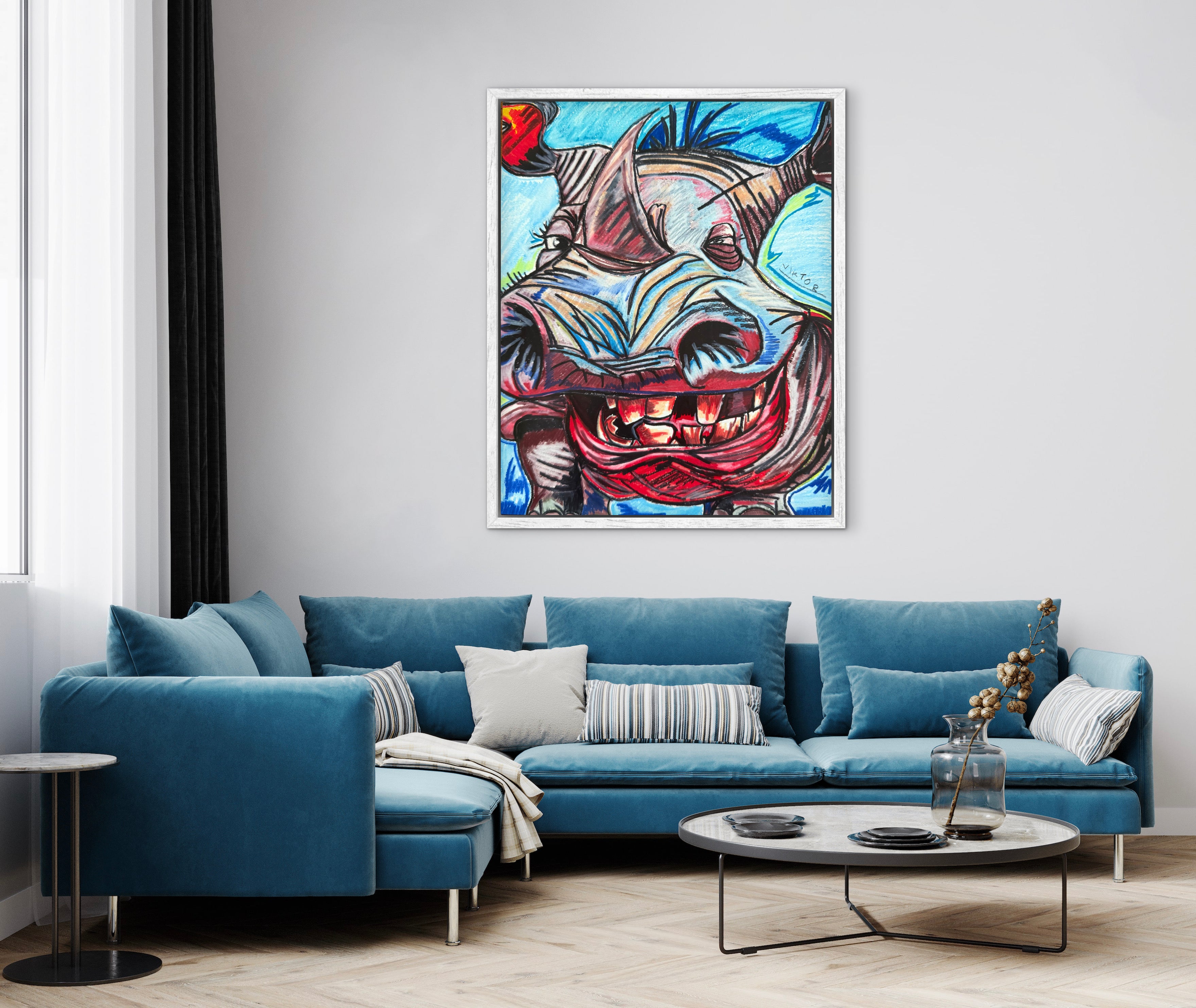 Silly Rhino - Art Prints