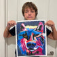 Rudi, The Colorful Wolf - Art Prints