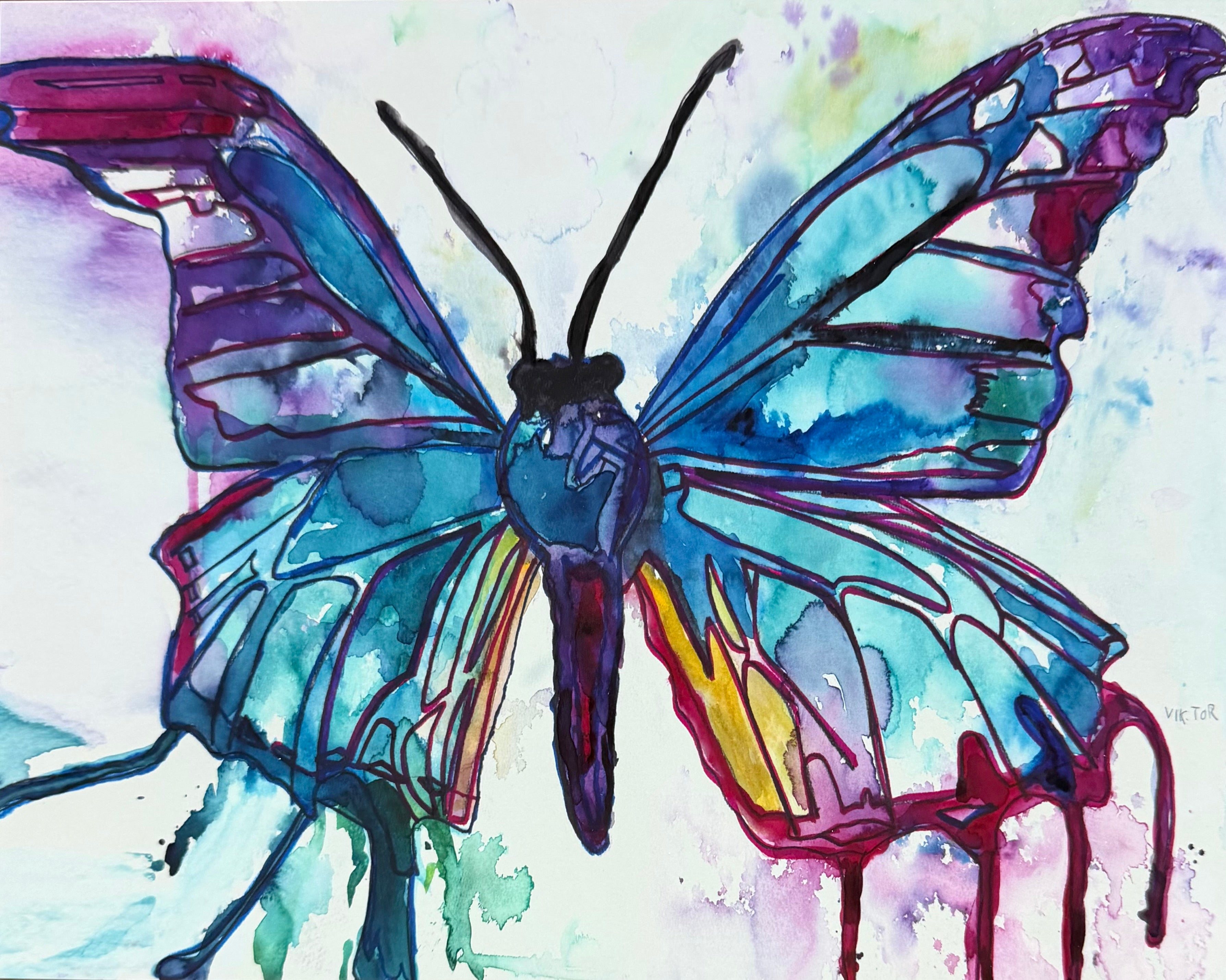 Purple Wings - Art Prints