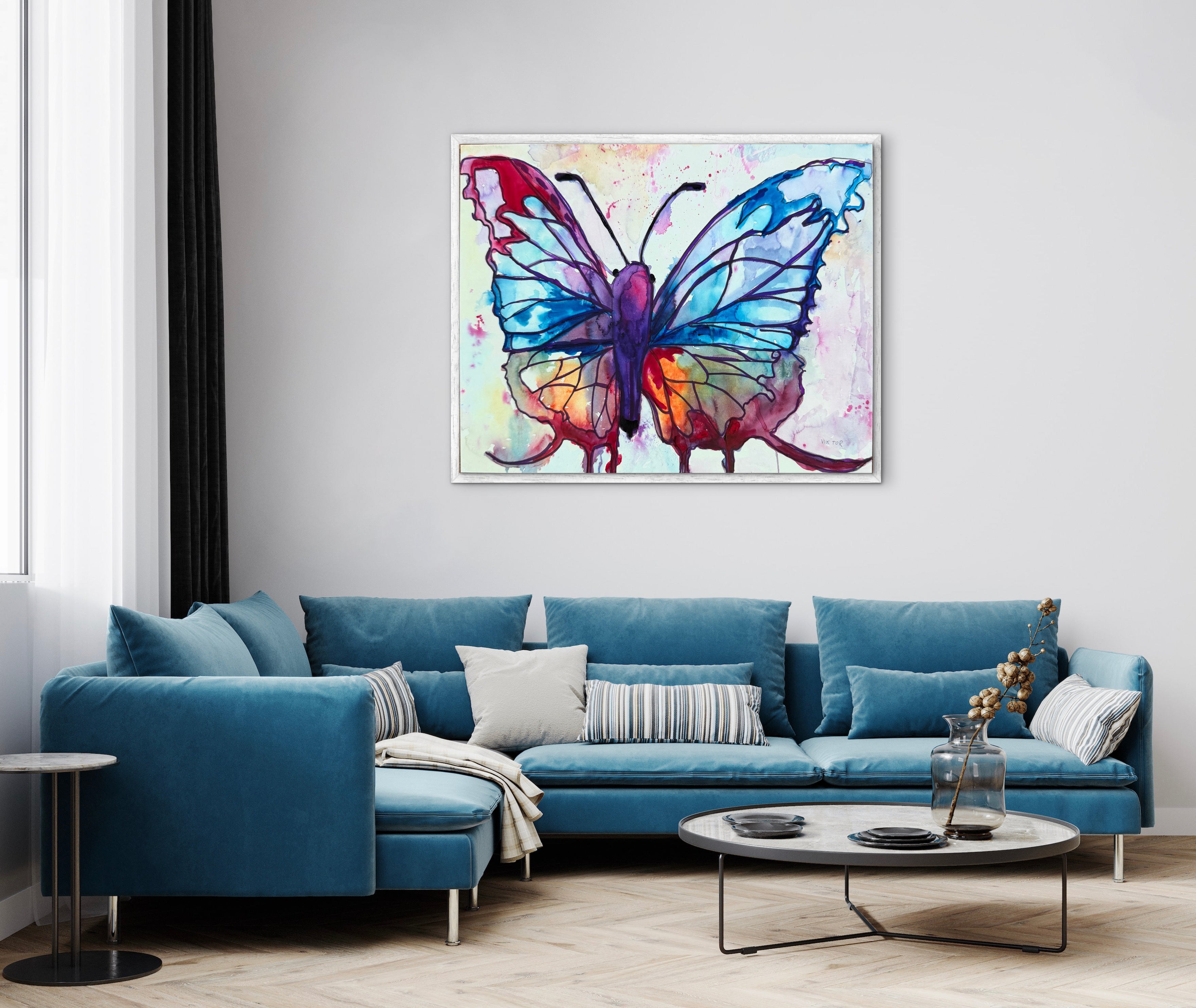 Lavender Butterfly - Art Prints