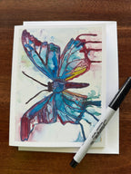 Purple Butterflies - Greeting cards Set of 9