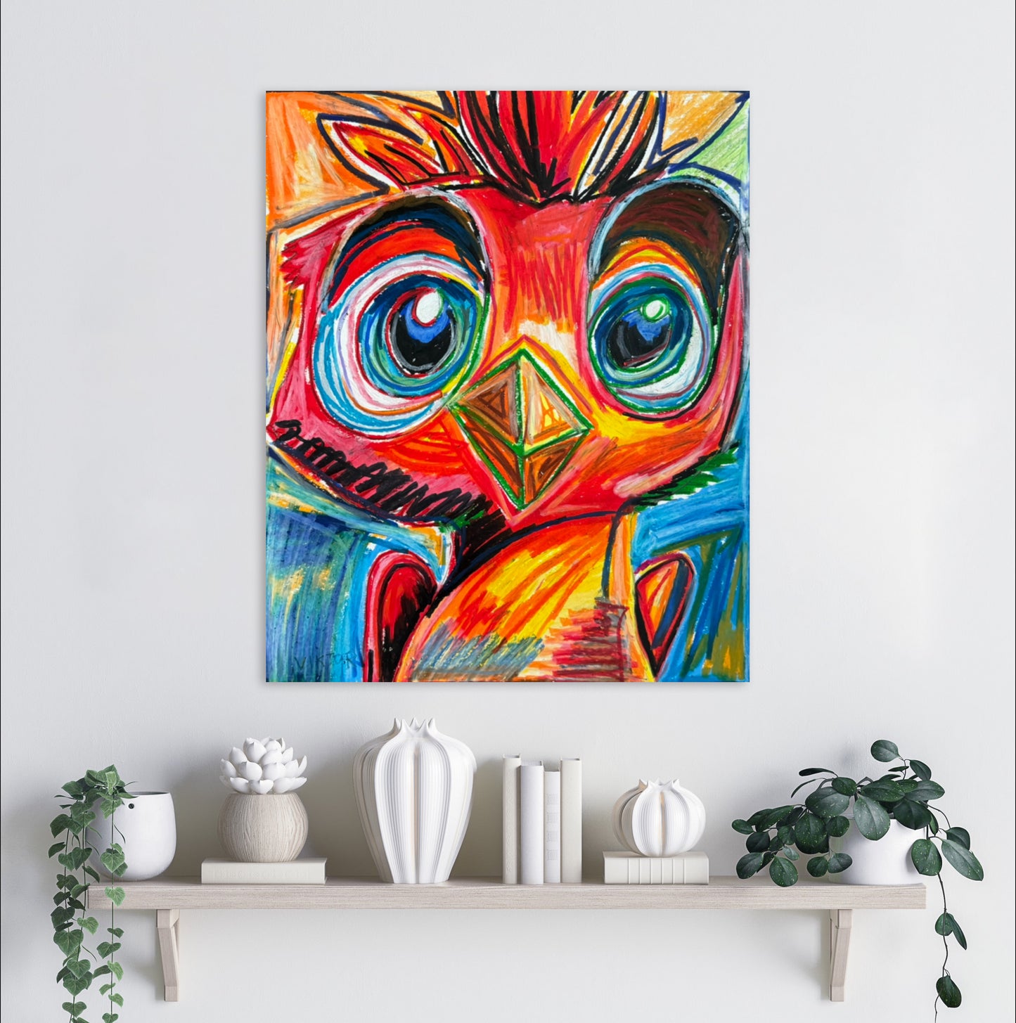 Little Red Bird - Art Prints