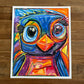 Little Blue Bird - ORIGINAL  14X17"