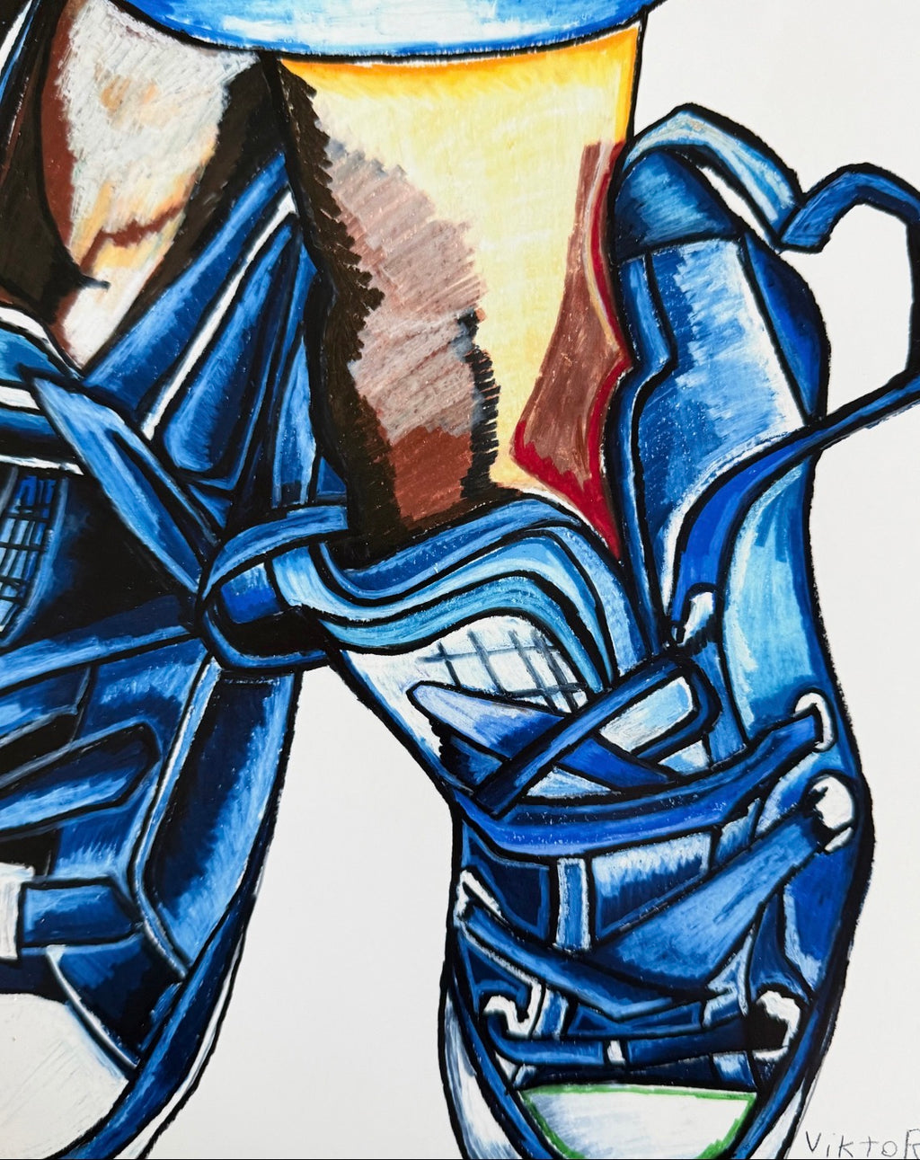 Kicks in Blue - Art Prints