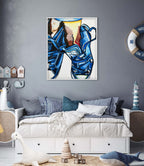 Kicks in Blue - Art Prints