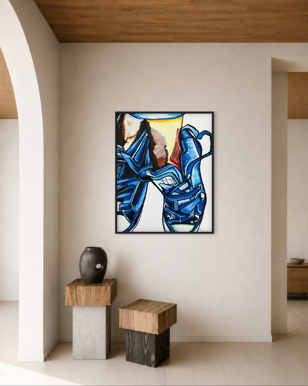 Kicks in Blue - Art Prints