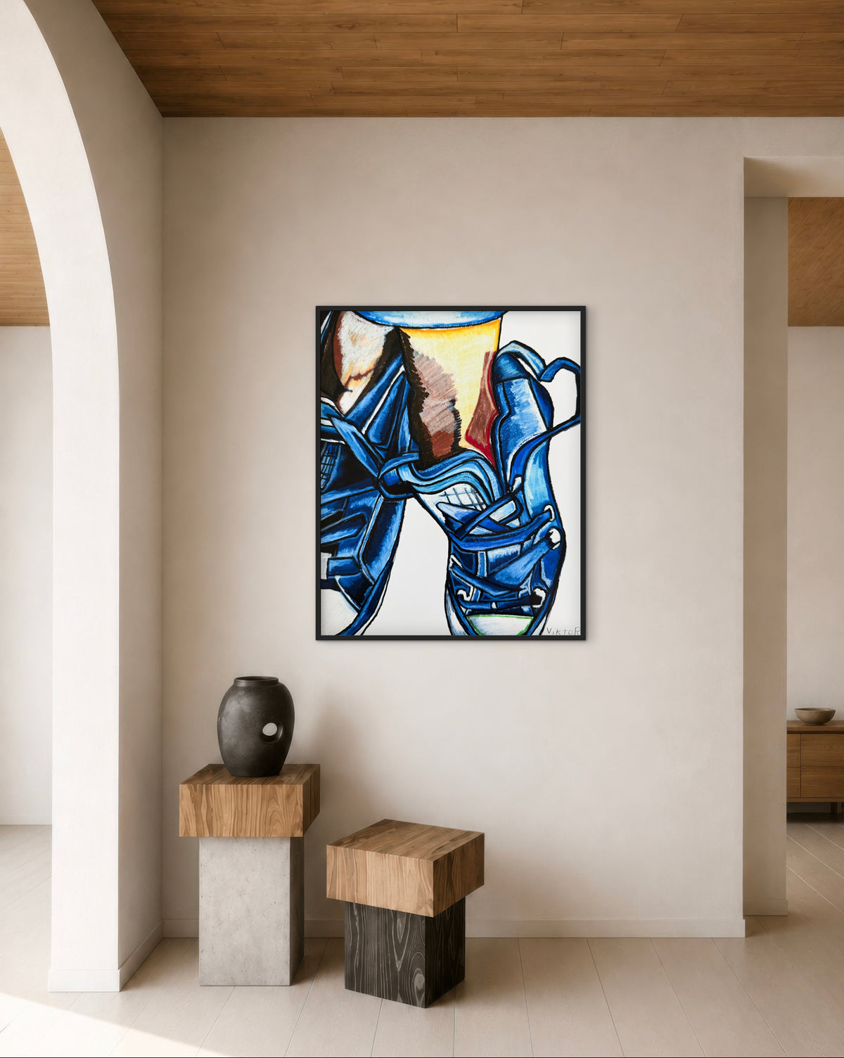 Kicks in Blue - Art Prints