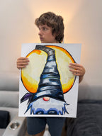 Nocturn - ORIGINAL OIL PASTEL ARTWORK - 19x24" (video attached)
