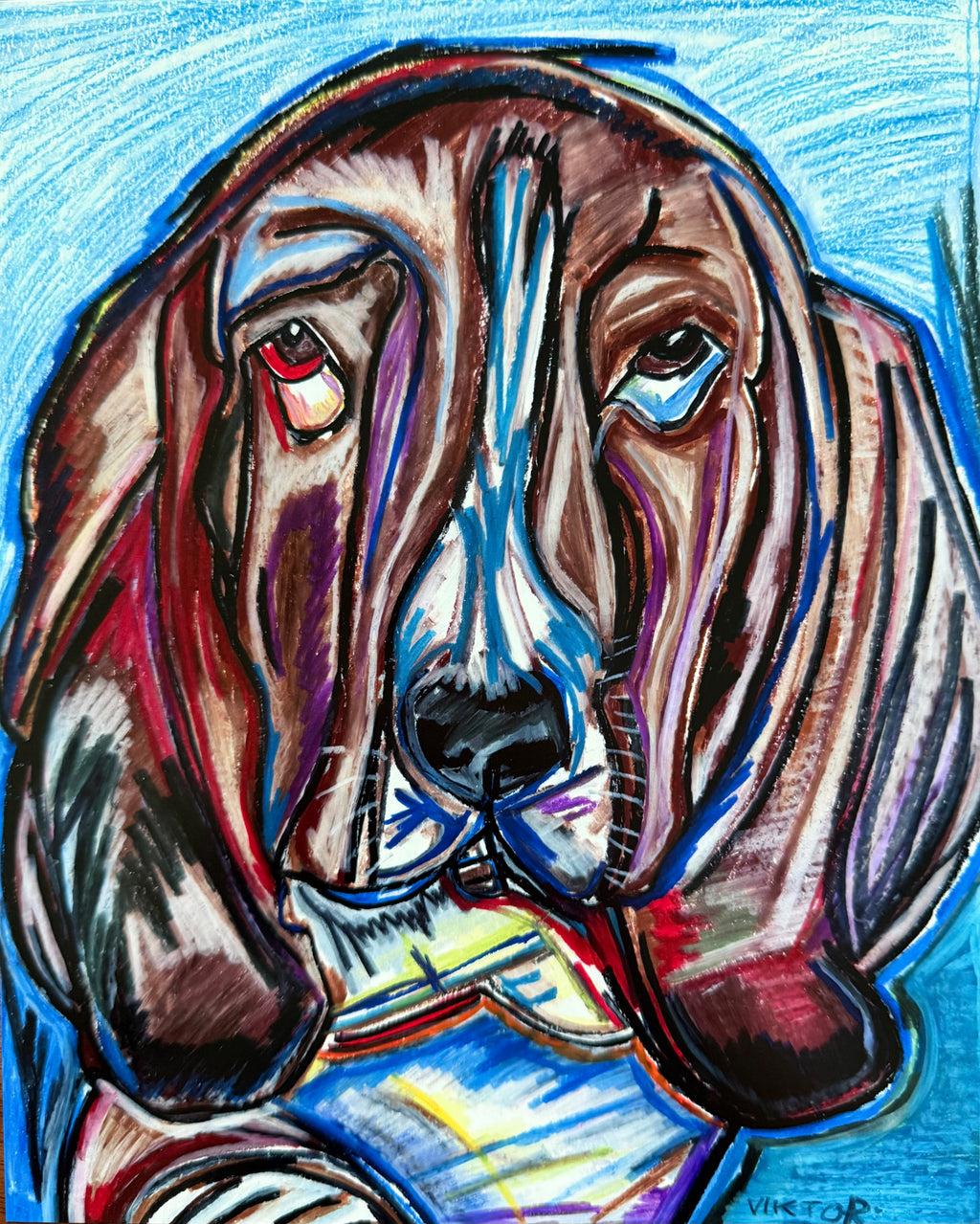 Izzy The Basset - Art Prints