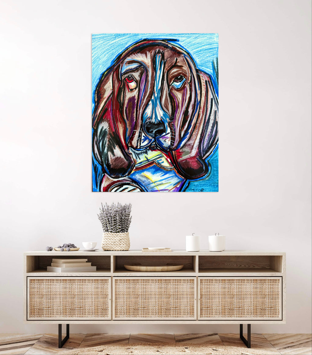 Izzy The Basset - Art Prints