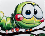 Cute Caterpillar - Art Prints (landscape)