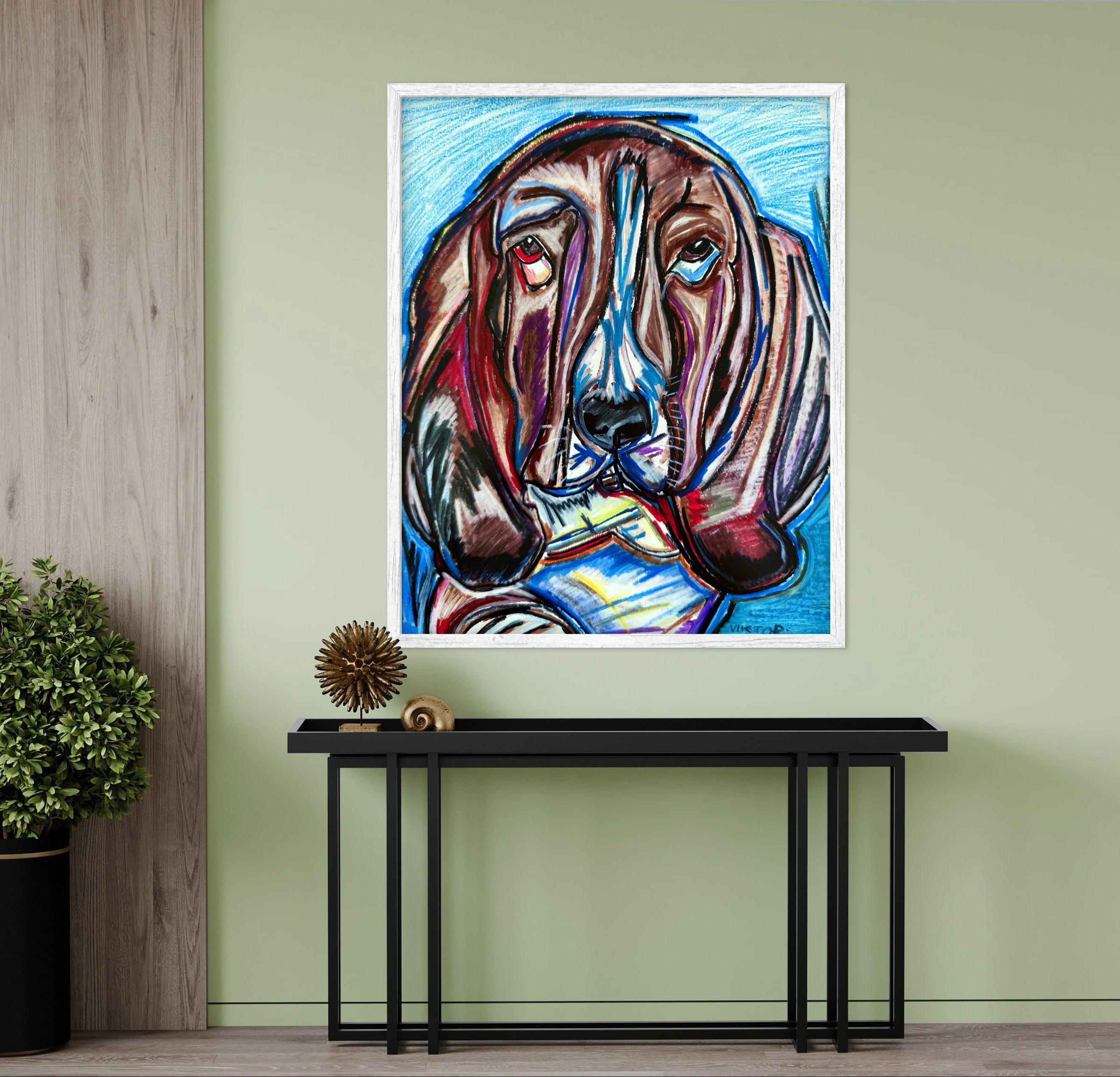 Izzy The Basset - Art Prints