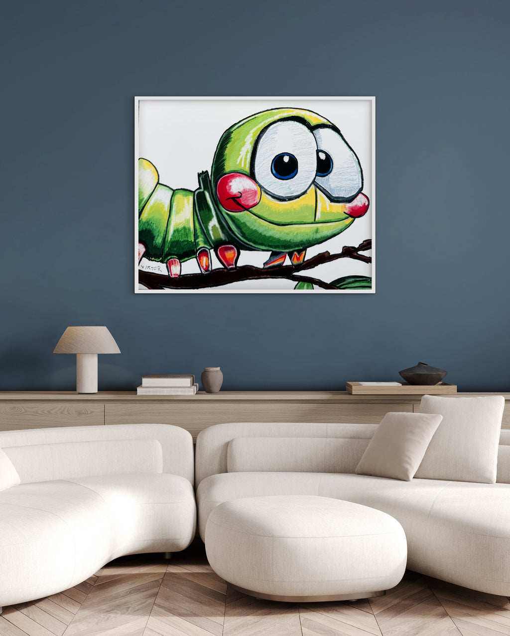 Cute Caterpillar - Art Prints (landscape)