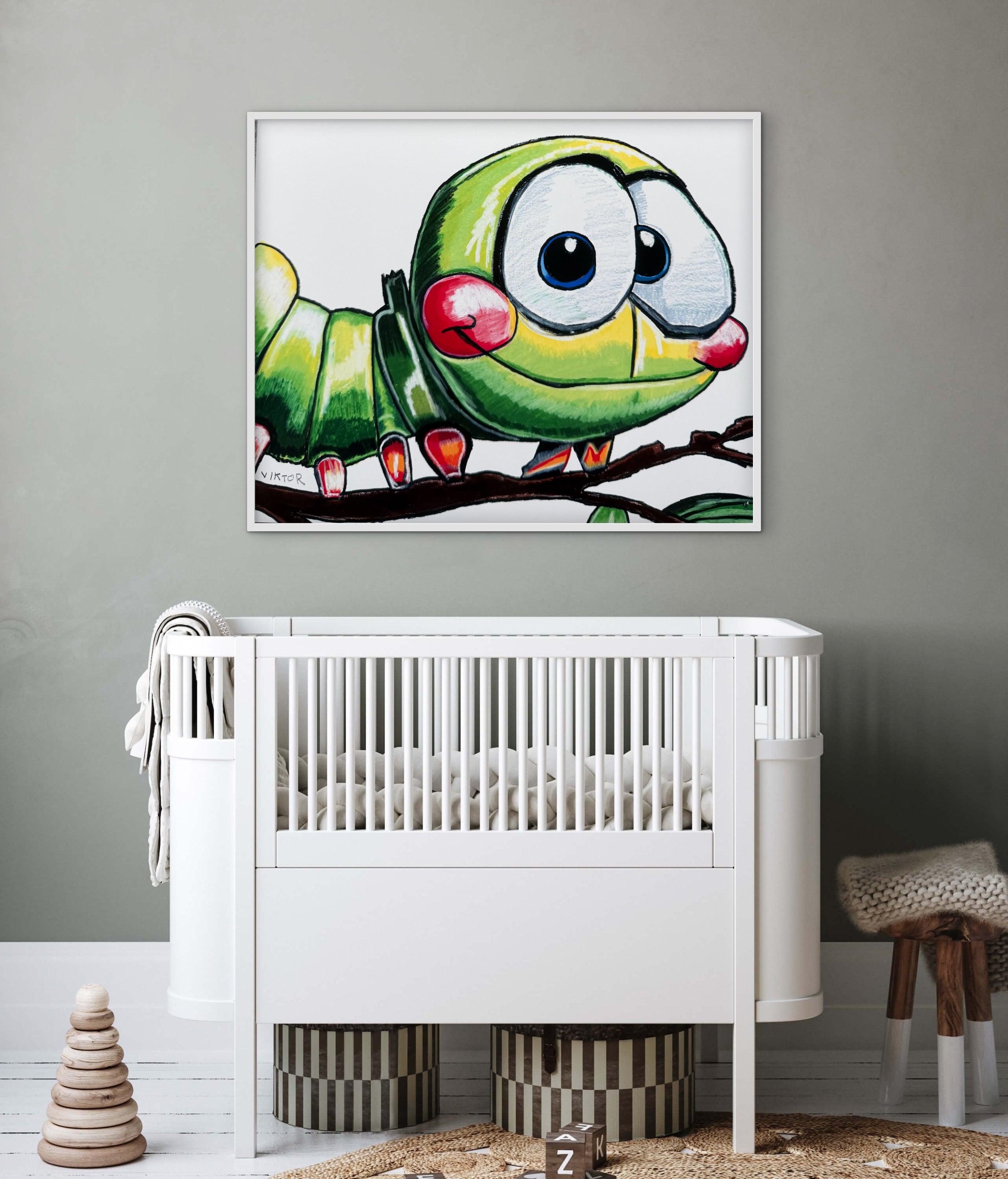 Cute Caterpillar - Art Prints (landscape)