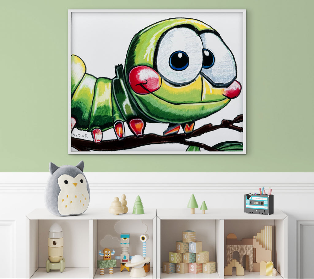 Cute Caterpillar - Art Prints (landscape)