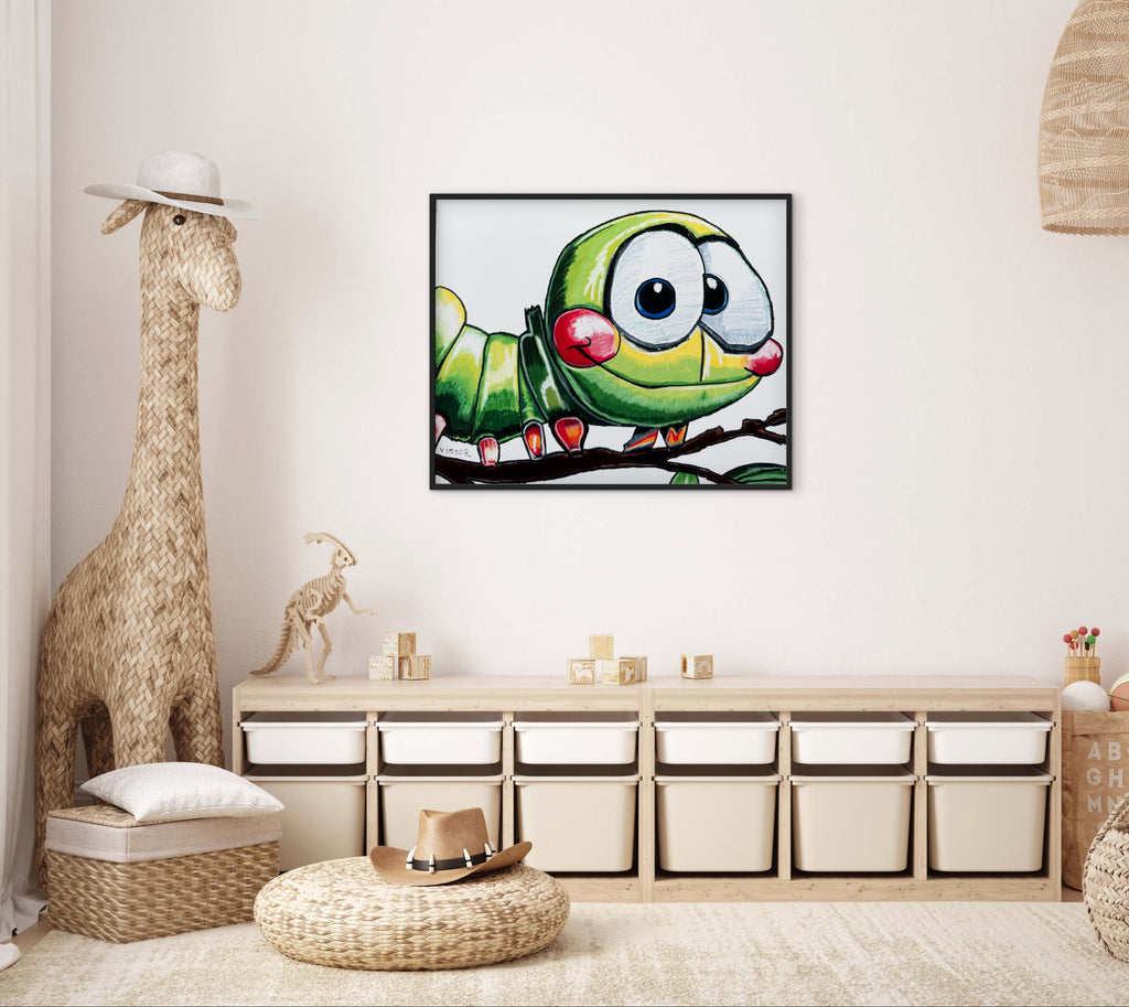 Cute Caterpillar - Art Prints (landscape)