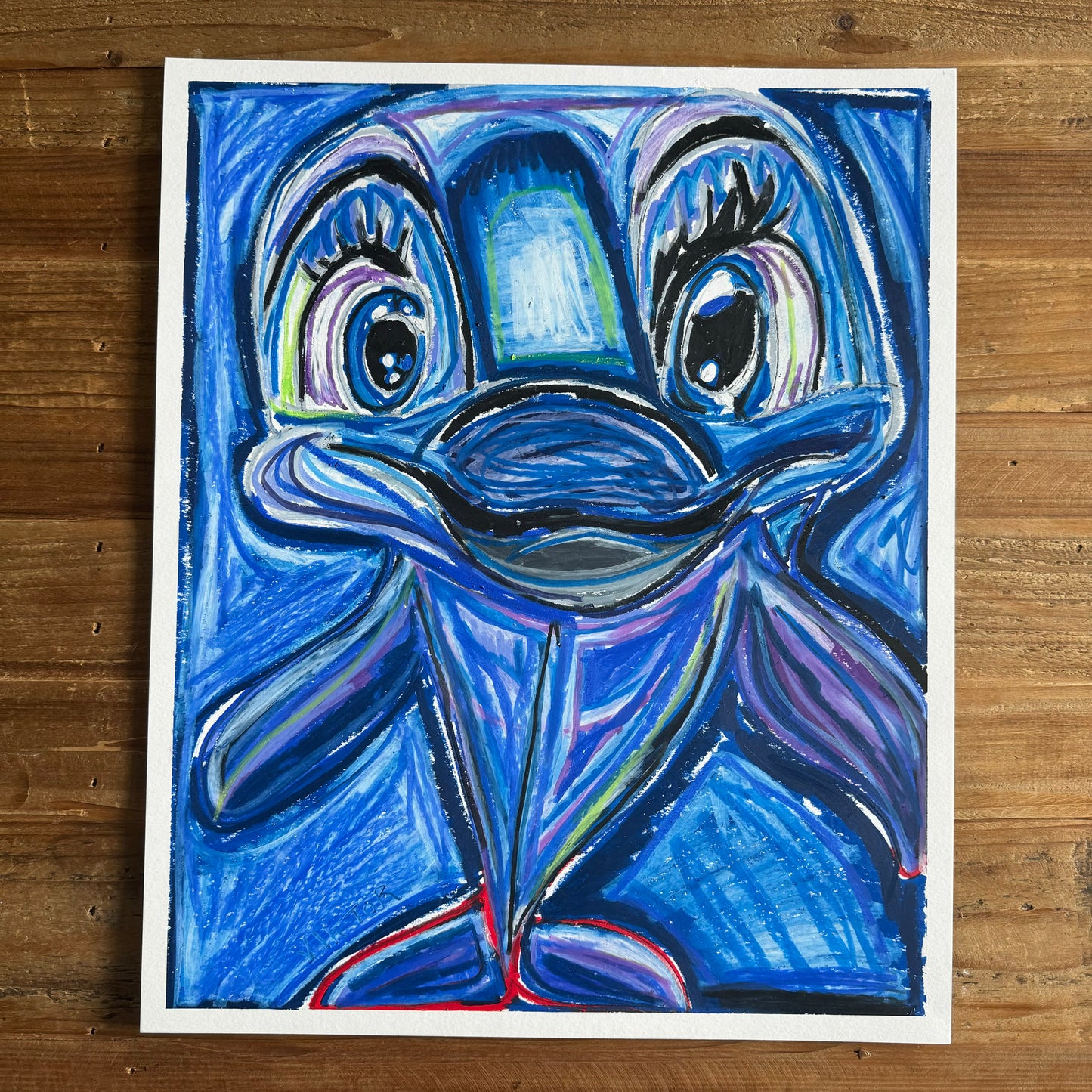 The Dolphin - ORIGINAL  14X17"