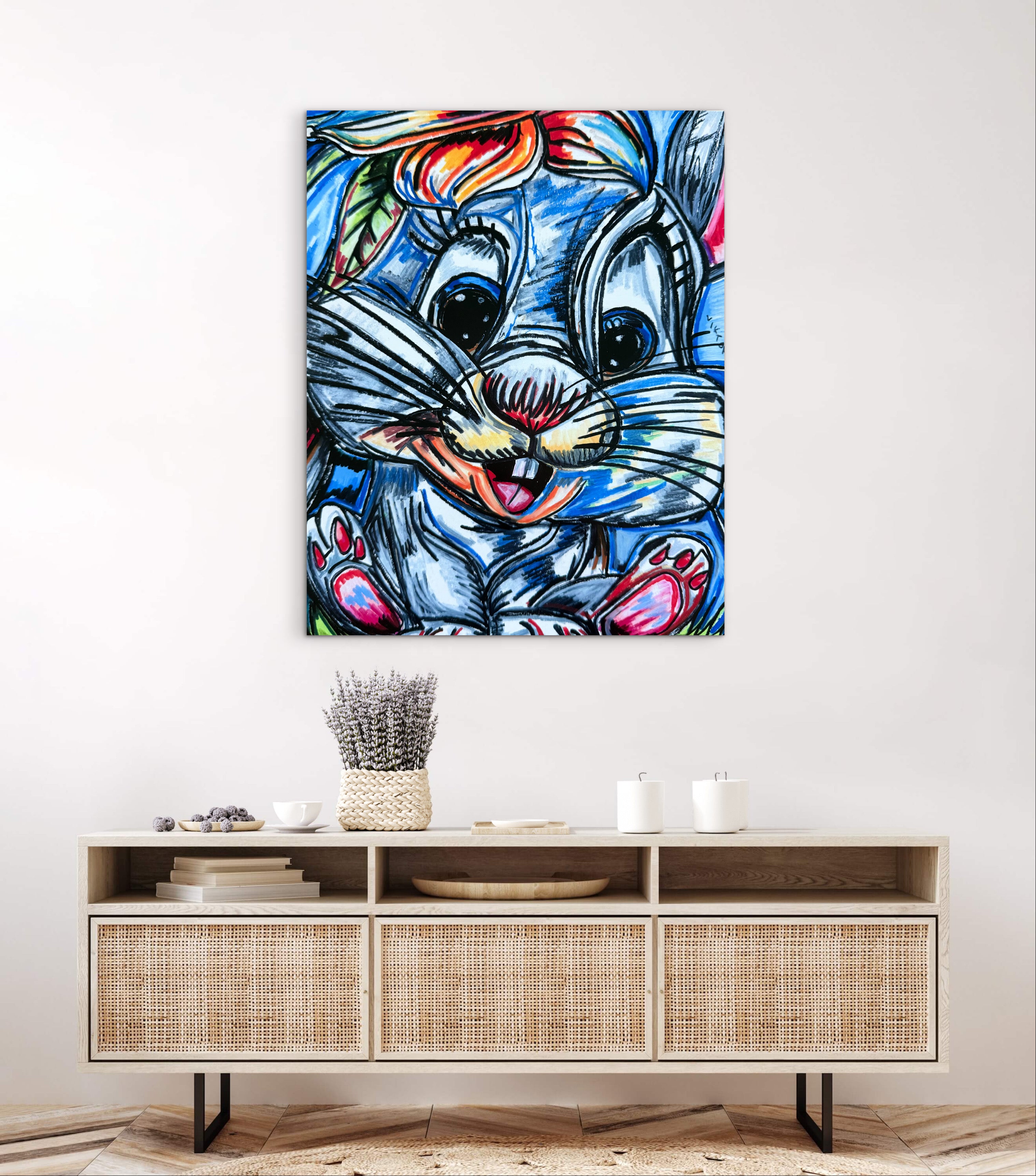 Cute Rabbit - Art Prints