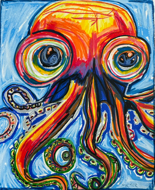 The Colorful Octopus - Art Prints