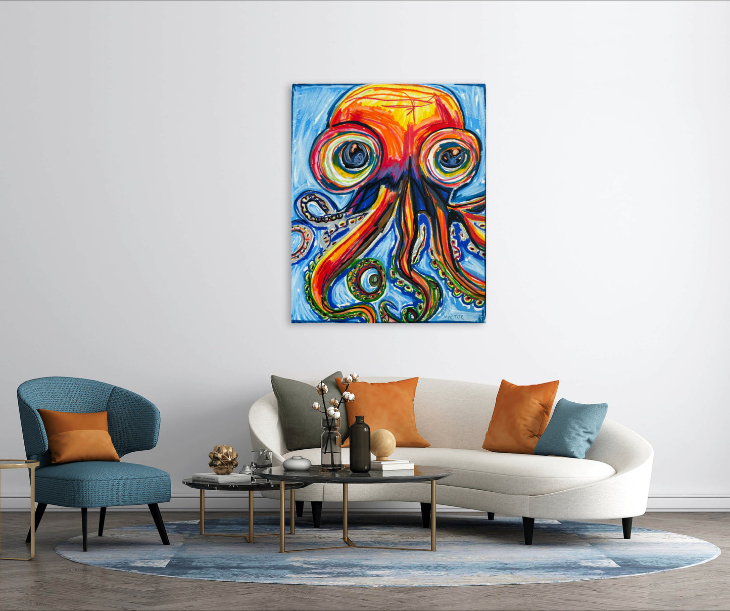 The Colorful Octopus - Art Prints