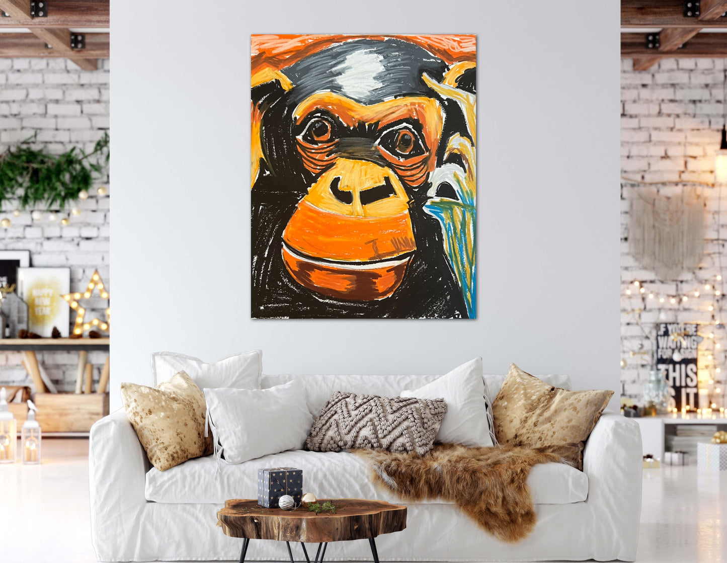 Ginger, The Chimpanzee - Art Prints