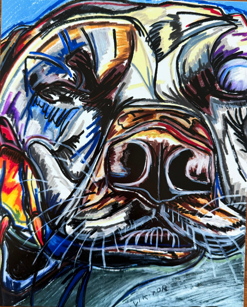 The Sleeping Lab - Art Prints