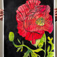 The Poppy - ORIGINAL Watercolor artwork 22x30”