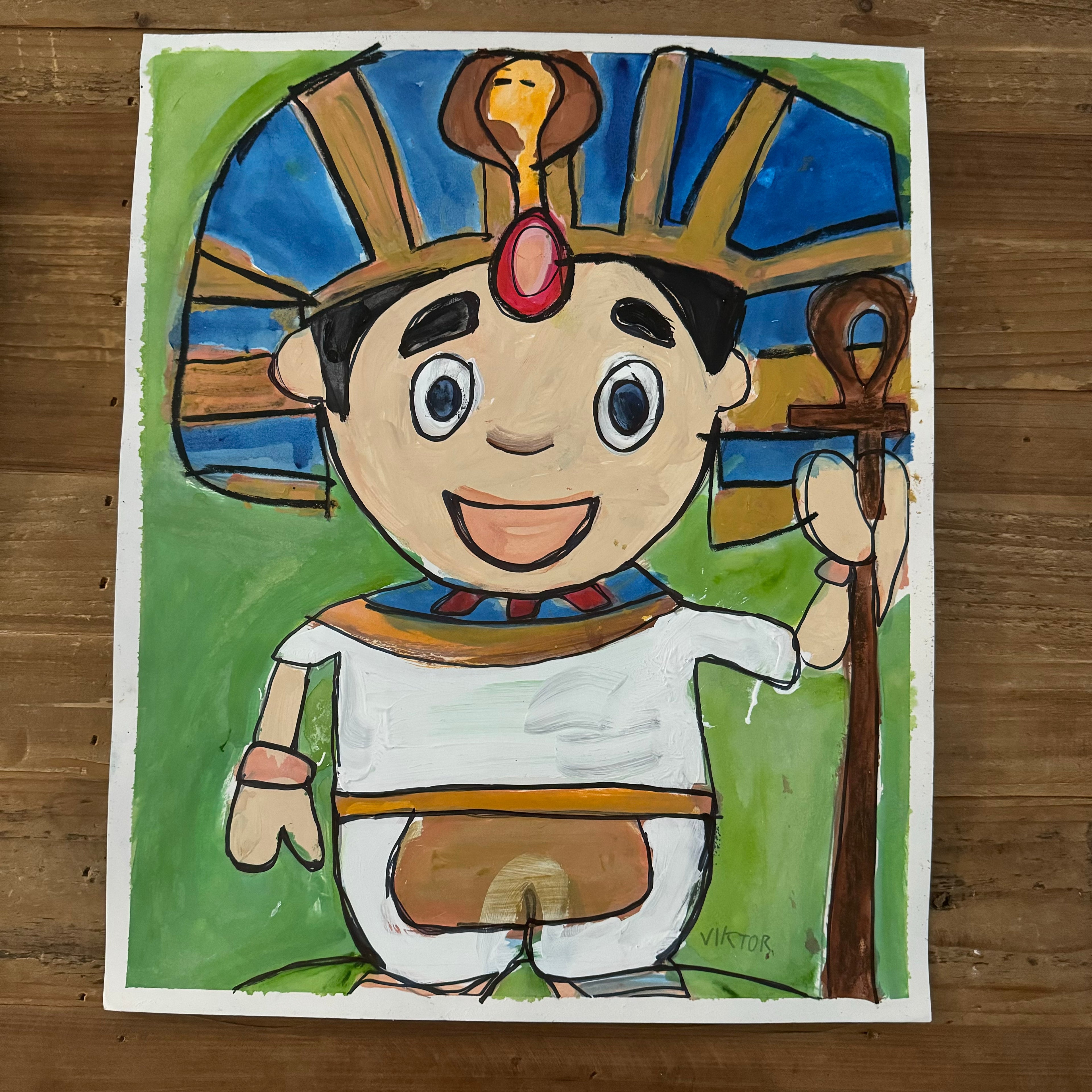 Boy Pharaon - ORIGINAL 14x17”