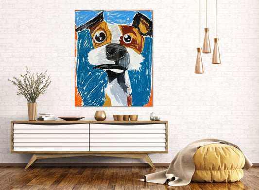 Freddie The Dog - Print, Poster, Stretched Canvas Print