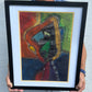 Abstract Face No 3 - ORIGINAL 12x17” FRAMED